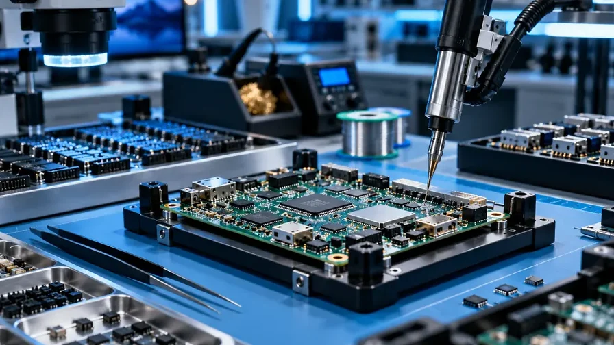ساخت برد PCB از Gerber تا مونتاژ و تست نمونه